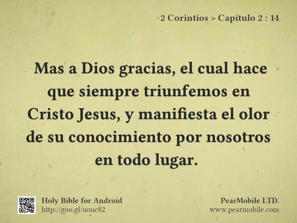 2 Corintios, Capítulo 2:14